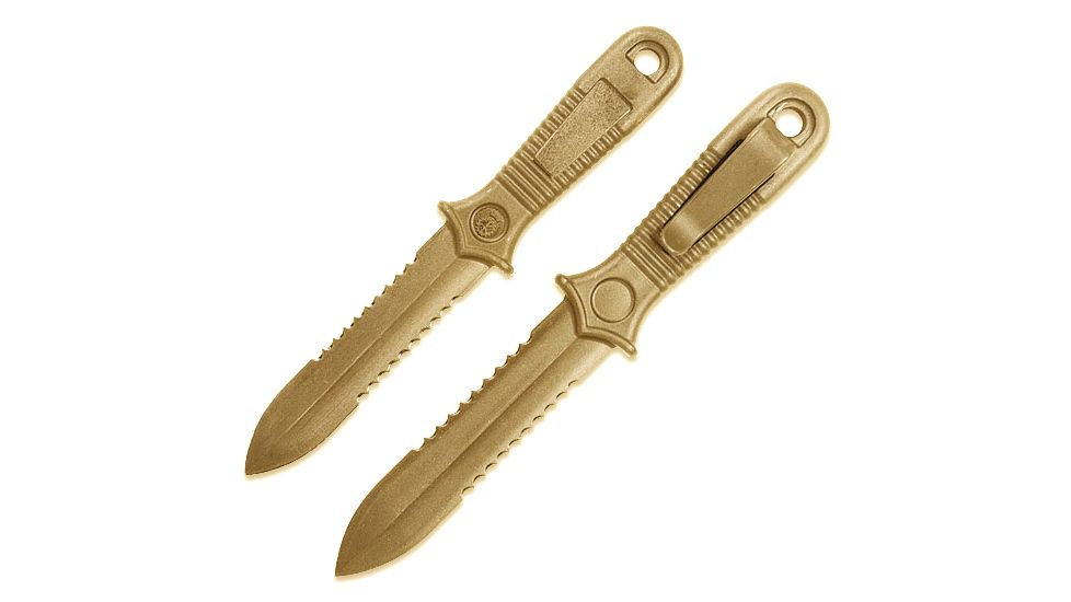 FAB Defense Set Of 2 Polymer Daggers, Tan LO-2 (T)