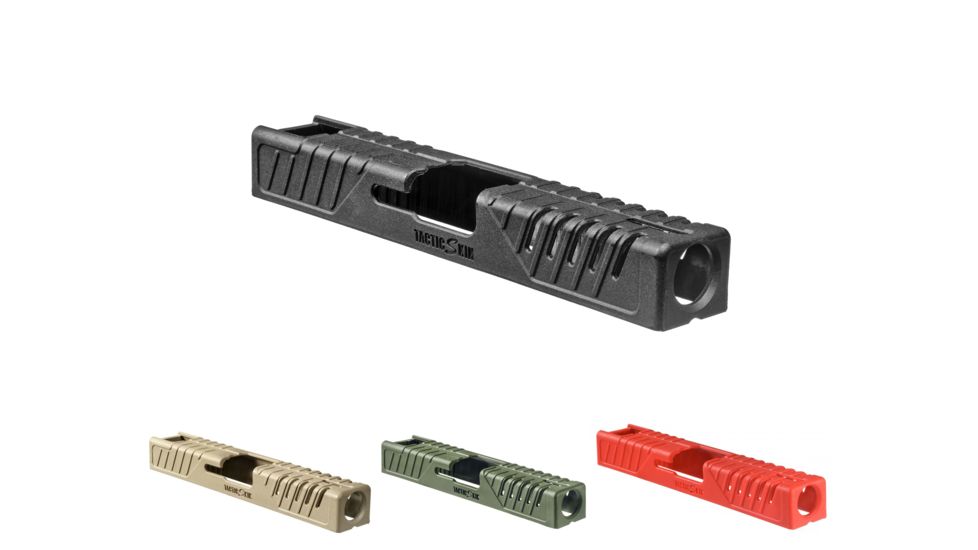 FAB Defense Snap-on Skins Fits Glock 17 slides, Black, Flat Dark Earth, OD Green, Red, Yellow