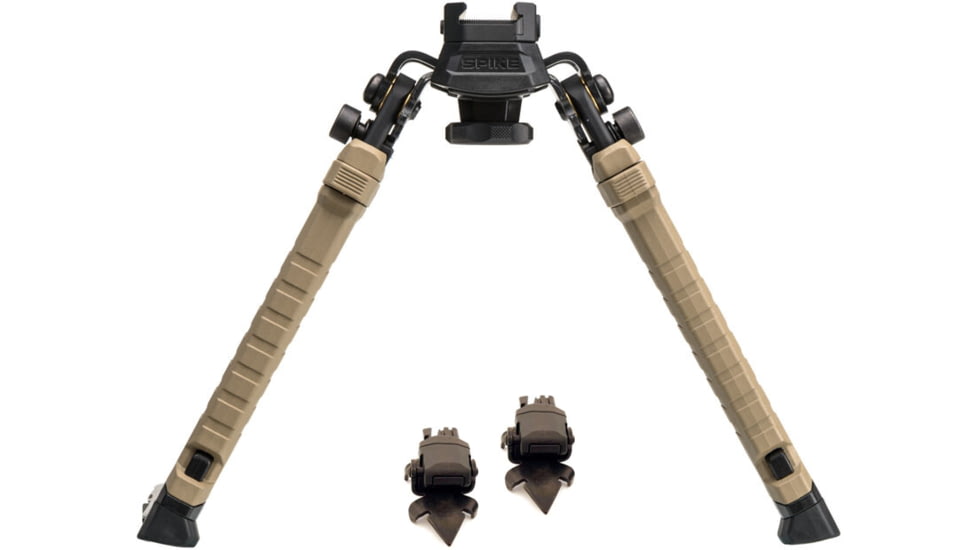 FAB Defense Spike Precision Bipod, Picatinny Rail, 180mm, FDE w/FAB Defense Home SPIKE Claw