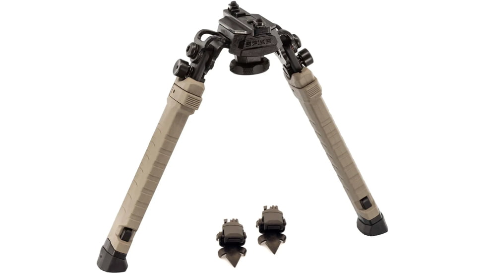 FAB Defense SPIKE Tactical Bipod, M-LOK Compatible, Flat Dark Earth w/FAB Defense Home SPIKE Claw