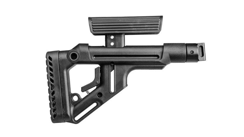 FAB Defense Tactical Buttstock w/ Cheek Riser for SAIGA (Joint), Black FX-UASSAIGA