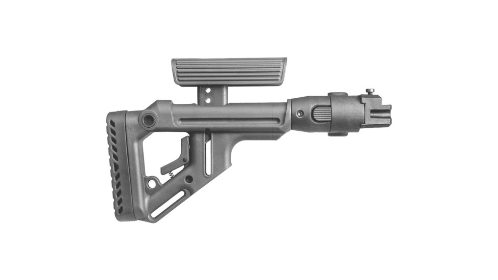 FAB Defense Tactical Folding Buttstock w/ Cheek Piece for AK-47/74, Black, FX-UASAKP