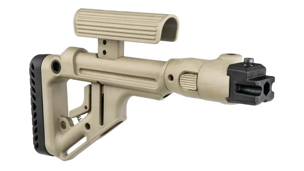FAB Defense Tactical Folding Buttstock w/ Cheek Piece for AK-47/74, Flat Dark Earth, FX-UASAKPT