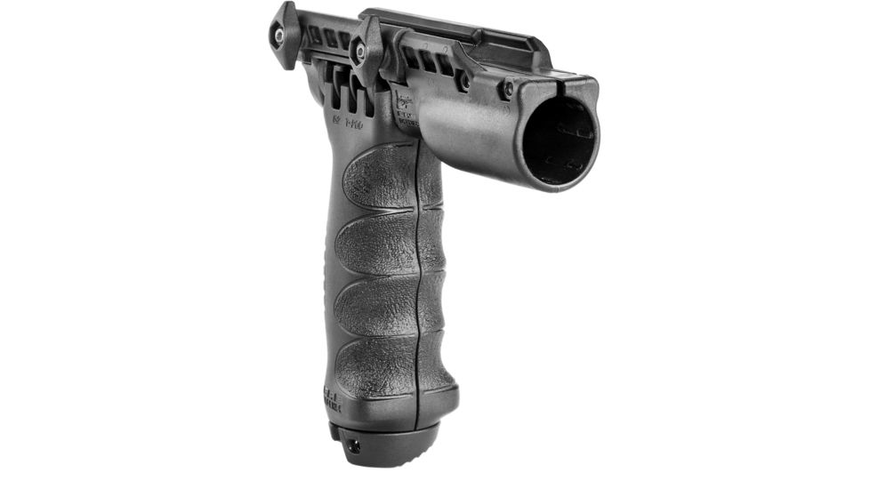 FAB Defense 2nd Gen Bipod-Foregrip with Built-in Tactical Light, Black, FX-TPODG2SLB