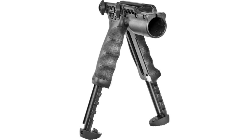FAB Defense 2nd Gen Bipod-Foregrip with Built-in Tactical Light, Black, FX-TPODG2SLB