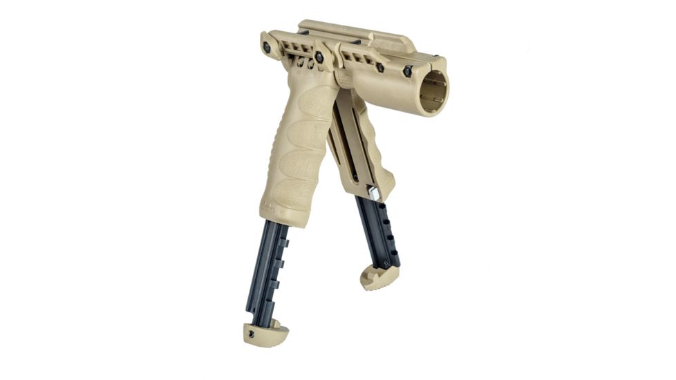 FAB Defense 2nd Gen Bipod-Foregrip with Built-in Tactical Light, Flat Dark Earth, FX-TPODG2SLT