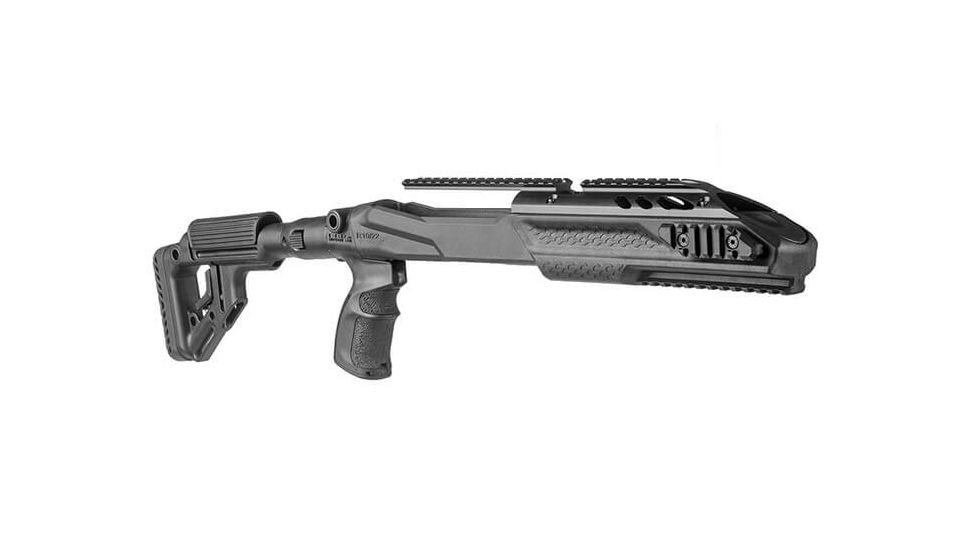 FAB Defense UAS-PRO Ruger 10/22 UAS Precision Stock Conversion Kit w/Handguard and Upper Rails, Black, FX-UASPR1022B