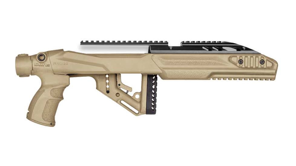FAB Defense UAS-PRO Ruger 10/22 UAS Precision Stock Conversion Kit w/Handguard and Upper Rails, Flat Dark Earth, FX-UASPR1022T