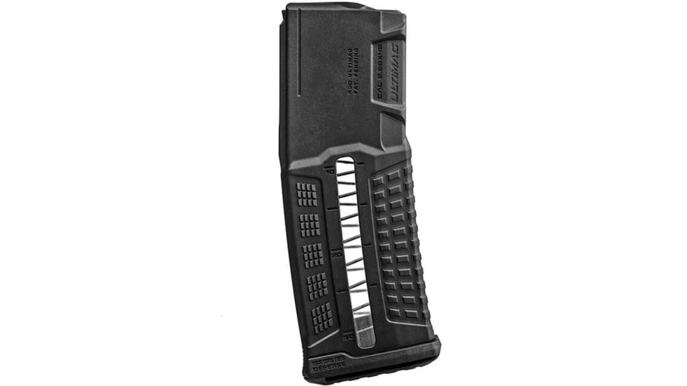 FAB Defense Ultimag AR-15/M16, 5.56x45mm NATO, 30 Rounds Rifle Magazine, Black, 1S0-RM-EIQ76C-FX-UMAGR30-30RD