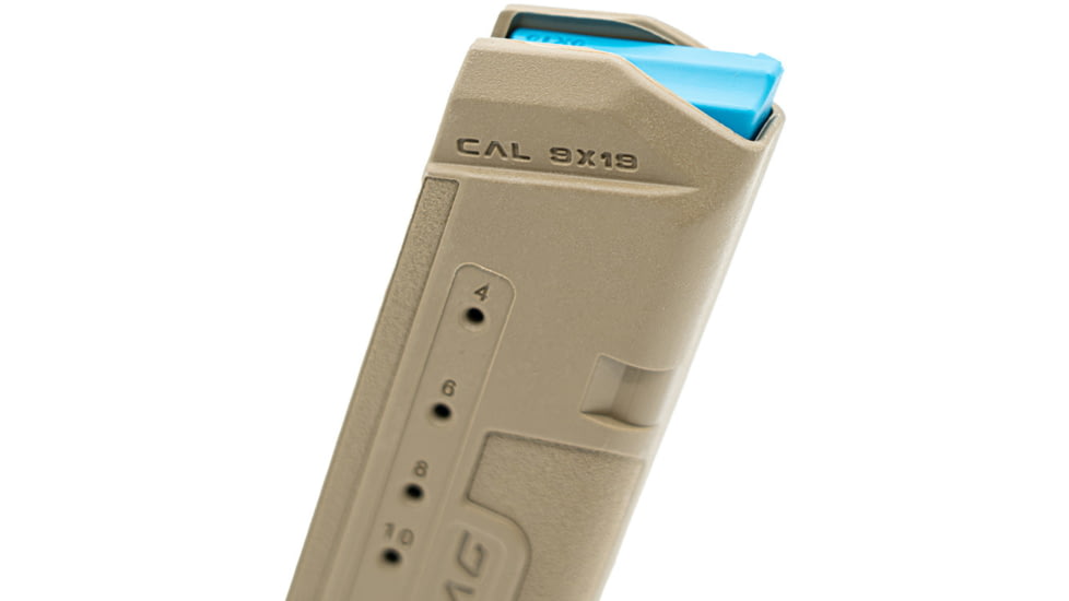 FAB Defense ULTIMAG Glock 17 10L Limited, 9mm Luger, 10 Round Pistol Magazine, Flat Dark Earth, fx-umagg1710lt