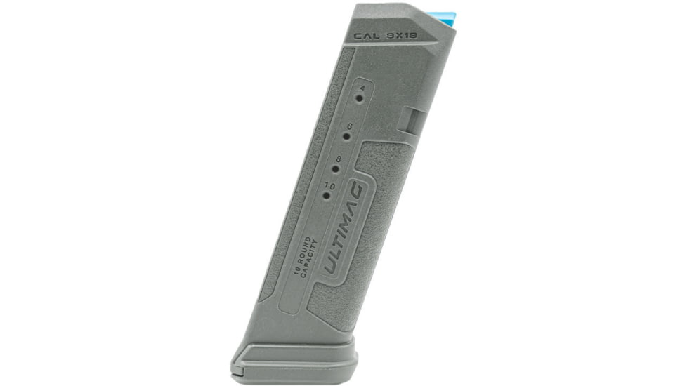 FAB Defense ULTIMAG Glock 17 10L Limited, 9mm Luger, 10 Round Pistol Magazine, Grey, fx-umagg1710lgr