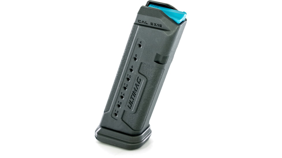FAB Defense ULTIMAG Glock 17, 9mm Luger, 18 Round Pistol Magazine, Black, fx-umagg17b