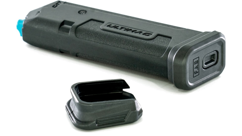 FAB Defense ULTIMAG Glock 17, 9mm Luger, 18 Round Pistol Magazine, Black, fx-umagg17b