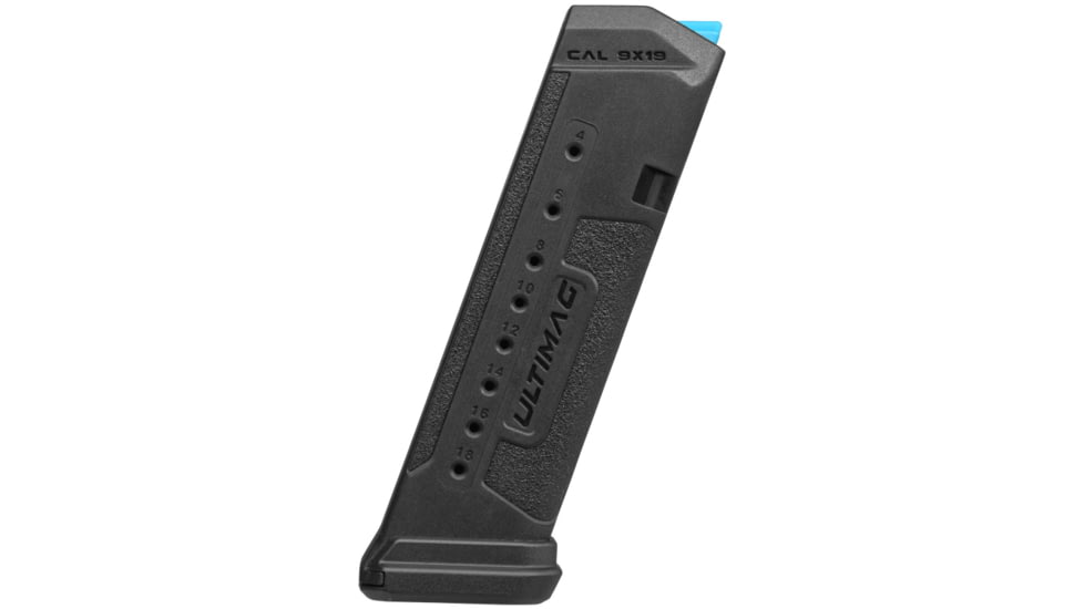 FAB Defense ULTIMAG Glock 17, 9mm Luger, 18 Round Pistol Magazine, Black, fx-umagg17b