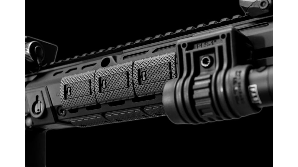 FAB Defense MALC-2 Wide M-LOK Compatible Handguards Locking Rail Cover - Pack of 9, Black, fx-malc2b