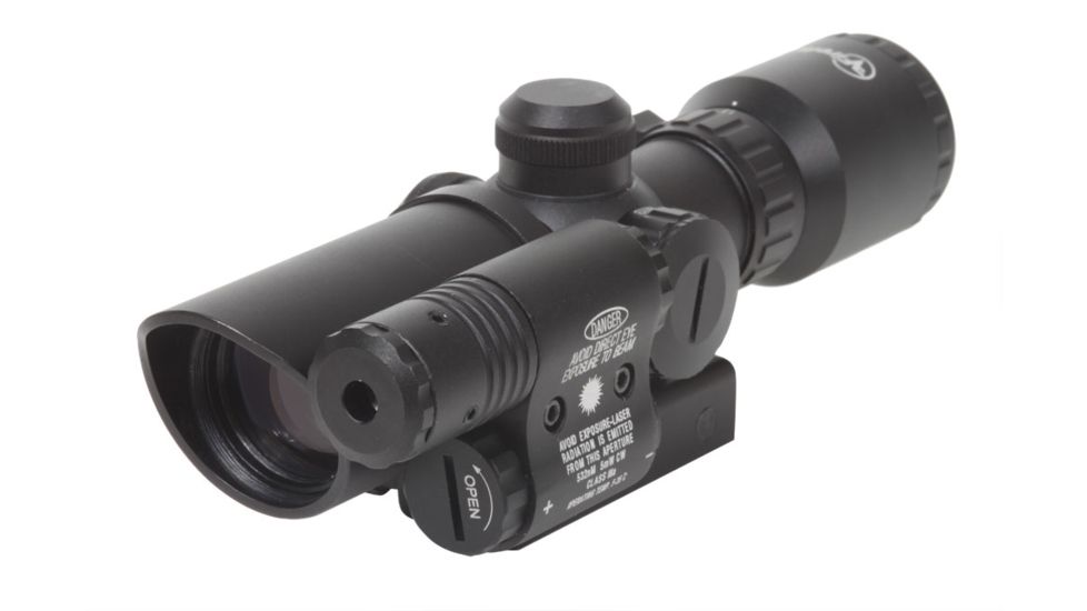 Factory DEMO Firefield 1.5-5 Rifle Scope with Attached Green Laser