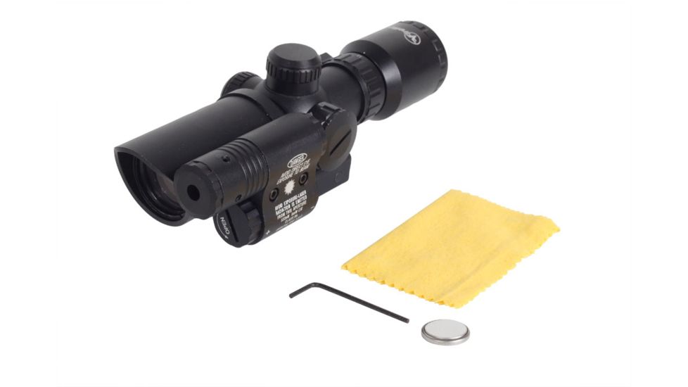 Factory DEMO Firefield 1.5-5 Rifle Scope with Attached Green Laser