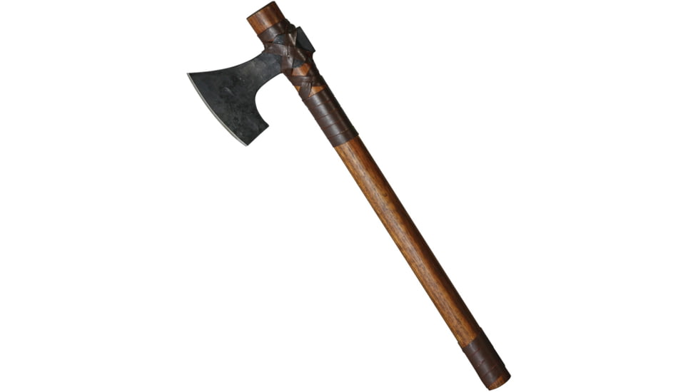 Factory X Tomahawk, 6 black finish carbon steel axe head with 4.5 cu, Brown wood handle, XNH53LE