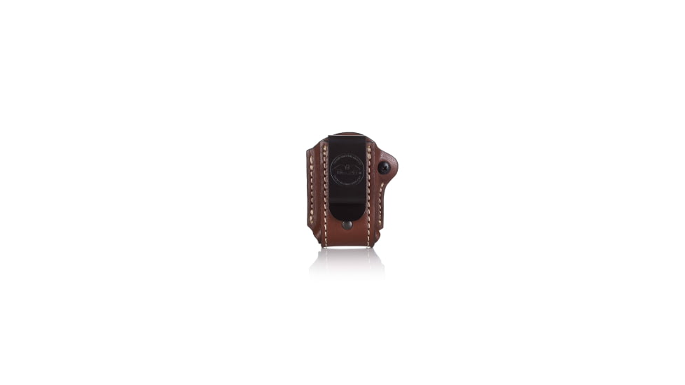 Falco Holsters Classic Leather IWB/OWB Knife &amp; Tool Holster with Steel Clip and Adjustable Retention, 6973