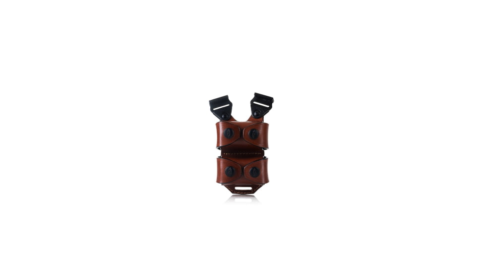 Falco Holsters Double Speedloader Leather Pouch for Shoulder System, 5563