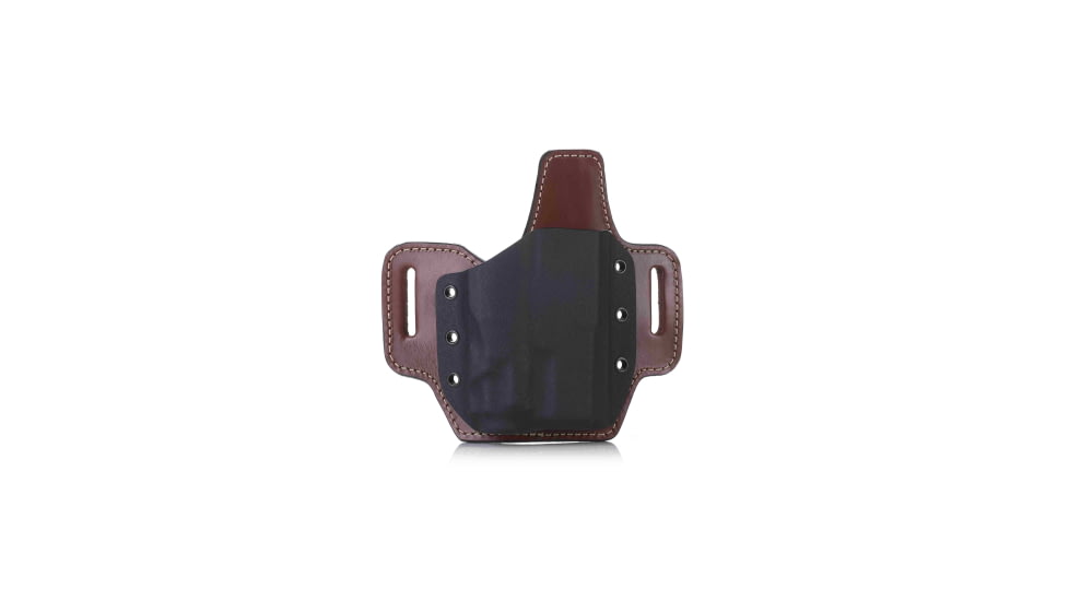 Falco Holsters KYDEX BELT HOLSTER ON LEATHER PLATFORM FOR GUN WITH LIGHT, 6203