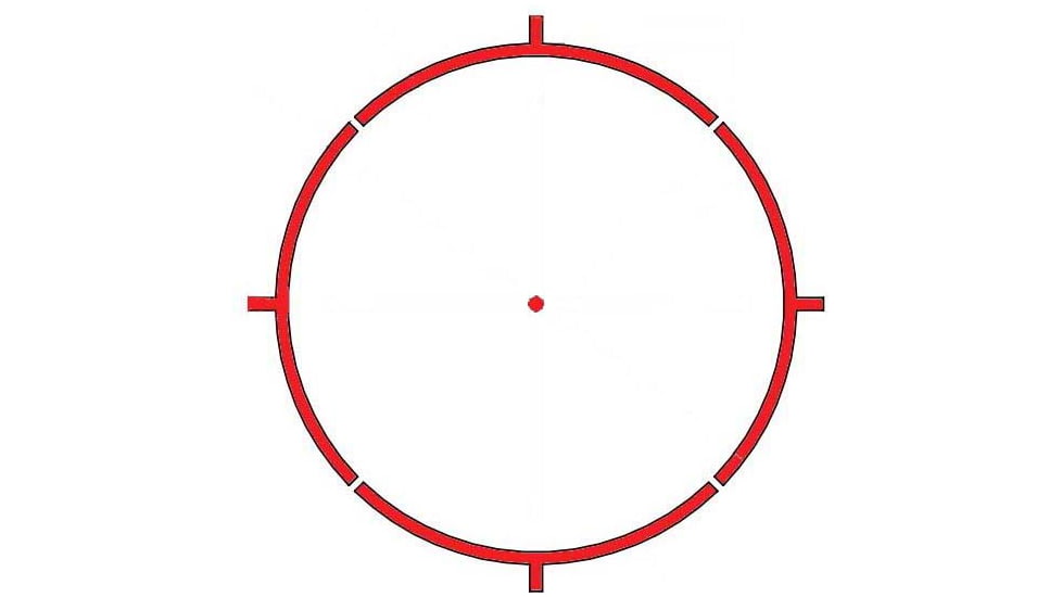 Falke 1x LE Gen 2 Red Dot Sight, 65 MOA Circle/2 MOA Dot, CR2, Black, Fal30-0019