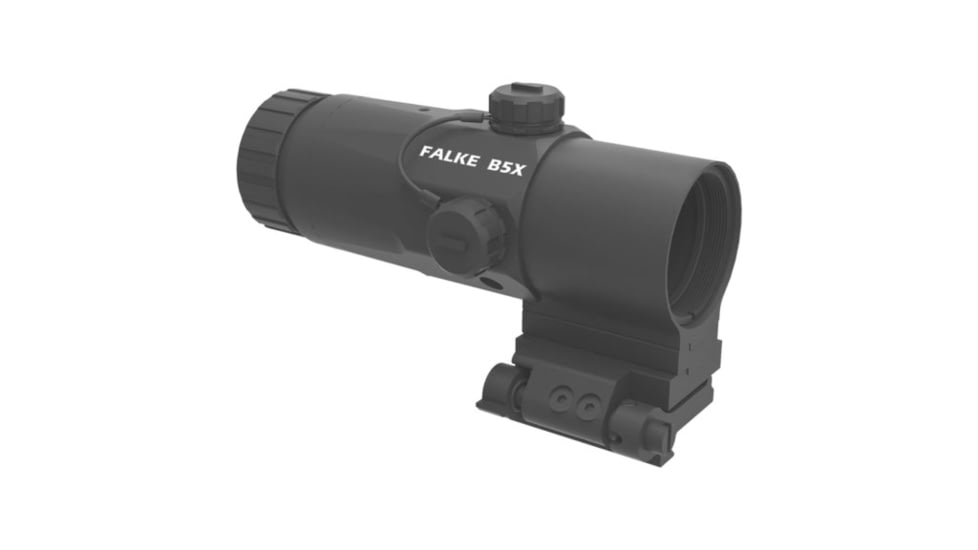 Falke 5x B5X Magnifier, +-40 MOA, Black, Fal30-0041