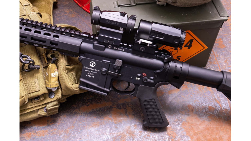 Falke B5X LE w/ FlipUp Mounting Magnifier, Black, Fal30-0038