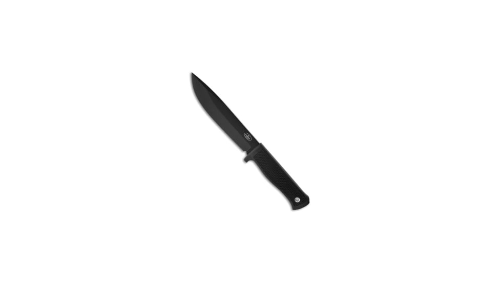 Fallkniven Fallkniven Knives A1 Survival Knife w/ Leather Sheath 6.3&quot; Black Plain, Black, VG10, adult, BHQ-18916