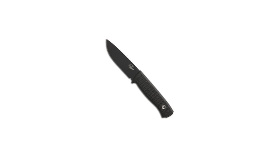 Fallkniven Fallkniven Knives F1 Knife w/ Leather Sheath 3.8" Black Plain, Black, VG10, adult, BHQ-7869