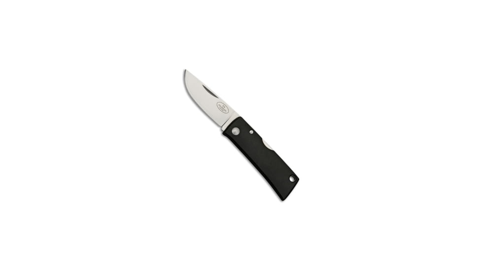 Fallkniven Fallkniven Wolfs Tooth U4 Lockback Knife Black Zytel 2.09" Satin, Black, Super Gold 2, adult, BHQ-47546