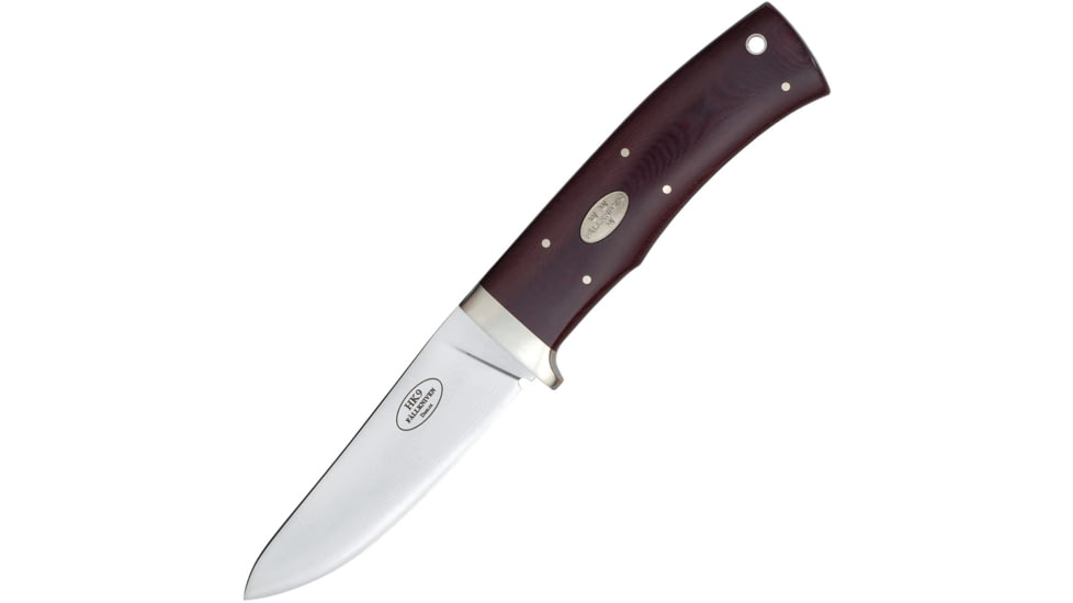 Fallkniven HK9 Fixed Blade Maroon Micarta Knife, 7.63 overall, Maroon micarta handle, HK9CXLMM