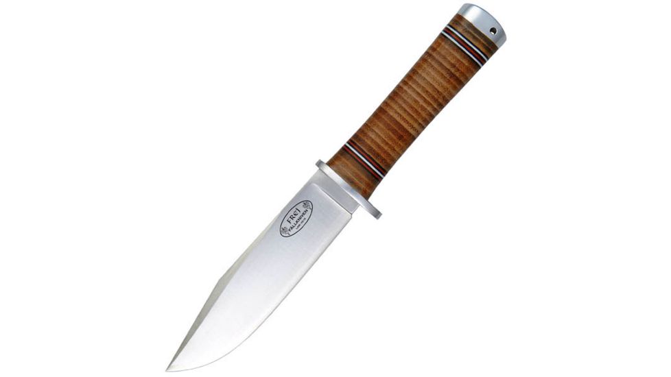 Fallkniven NL4, Leather Handle, Plain, Leather Sheath FK-NL4L
