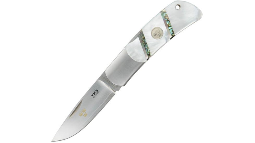 Fallkniven TK3, Mother-of -Pearl Handle, Plain, Cordura Sheath FK-TK3MOPC