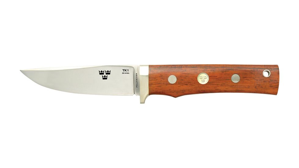 Fallkniven Tre Kronor de Luxe Fixed Blade Knife, 4in, Laminate Powder Steel Blade, Cocobolo Handle FNTK1