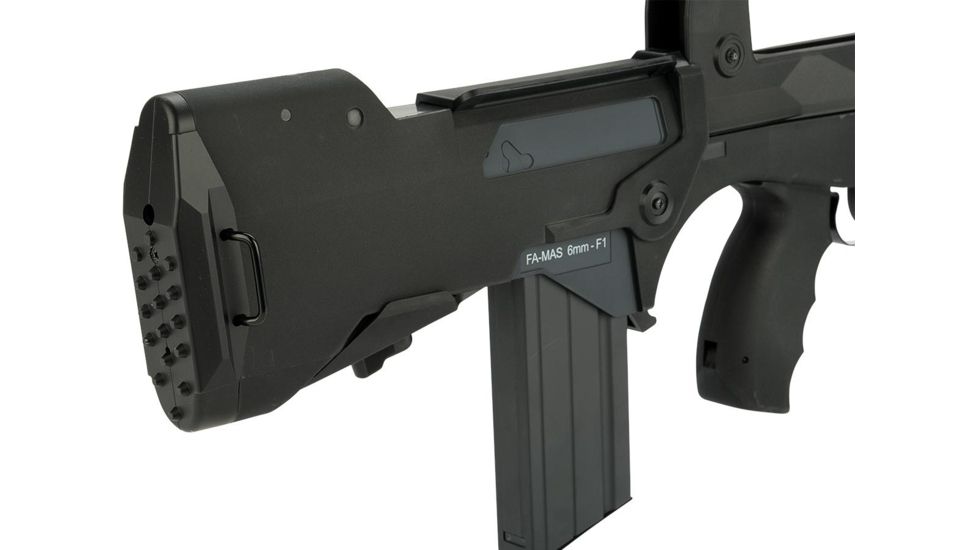 Famas Officially Licensed FAMAS F1 EVO Full Size Airsoft AEG with MOSFET Civilian version by Softair, Black, Large, 400906