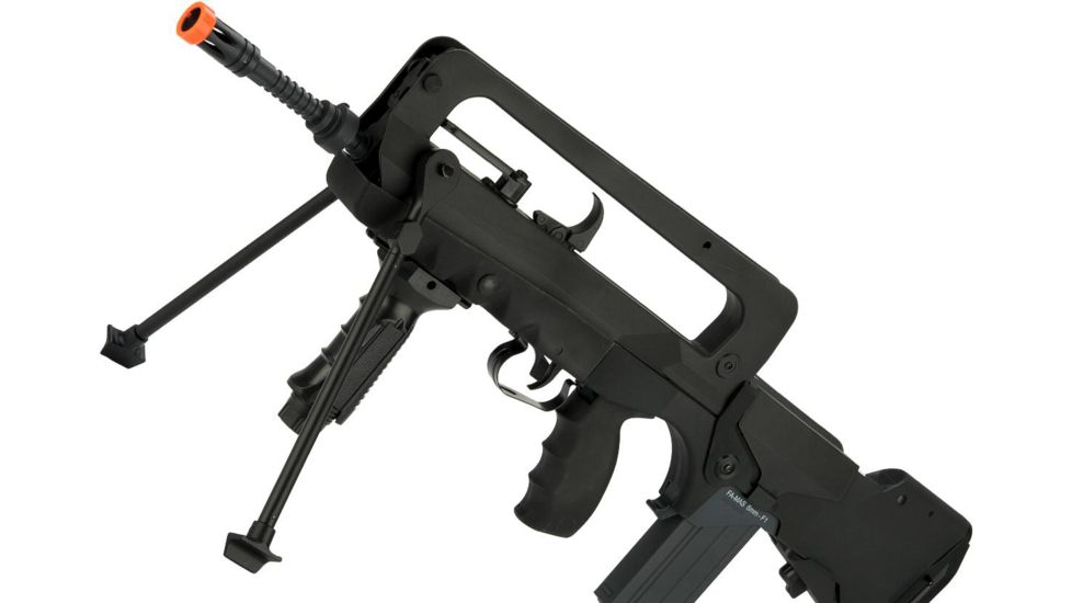 Famas Officially Licensed FAMAS F1 EVO Full Size Airsoft AEG with MOSFET Civilian version by Softair, Black, Large, 400906