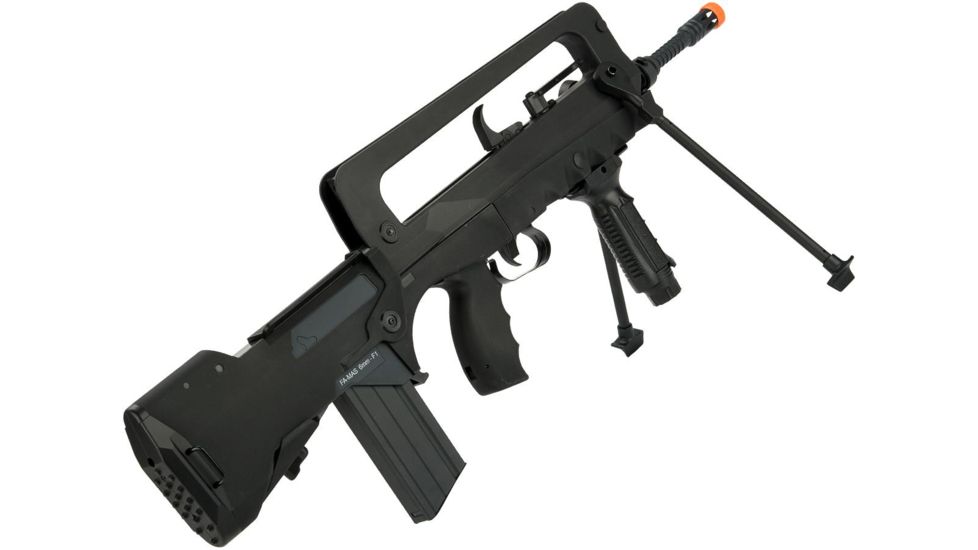 Famas Officially Licensed FAMAS F1 EVO Full Size Airsoft AEG with MOSFET Civilian version by Softair, Black, Large, 400906