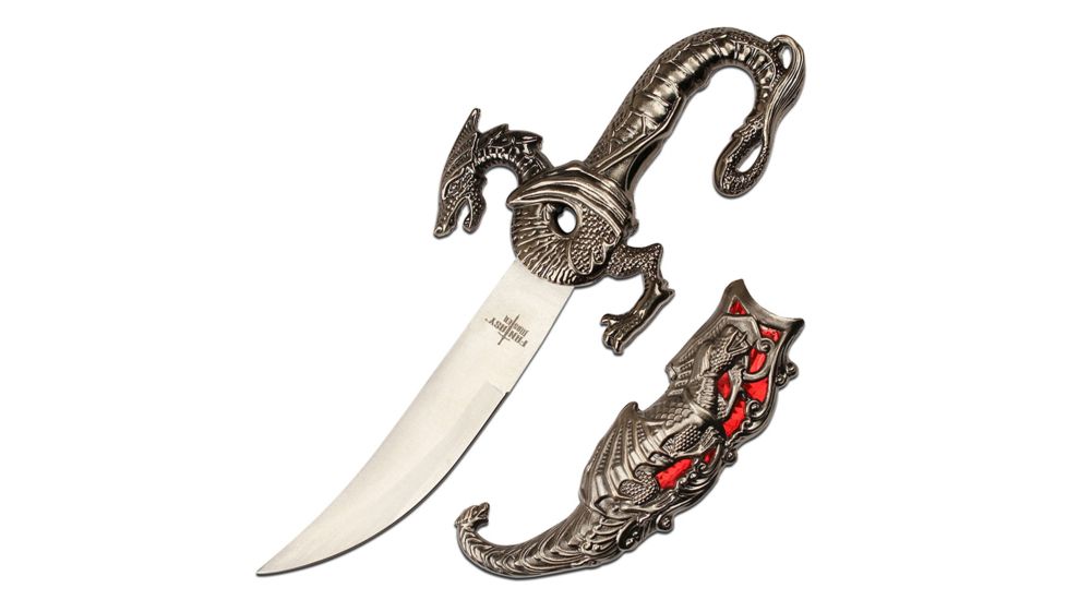 Fantasy Master Sword Letter Opener, 5in Blade, Stainless Steel Blade, Red, FMT-056RD