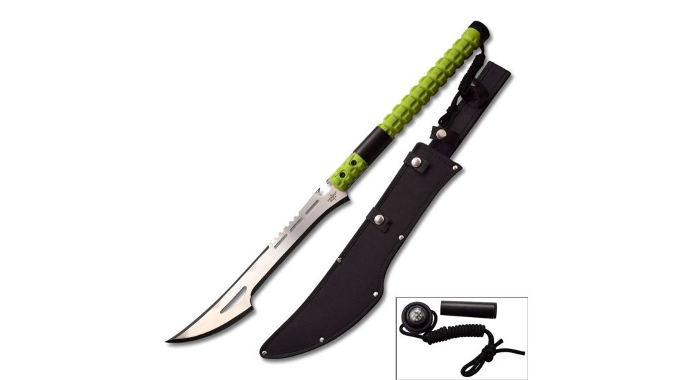 Fantasy Master Fixed Blade, 27.5in, Stainless Steel Blade, Nylon Fiber Handle FMT-052GN