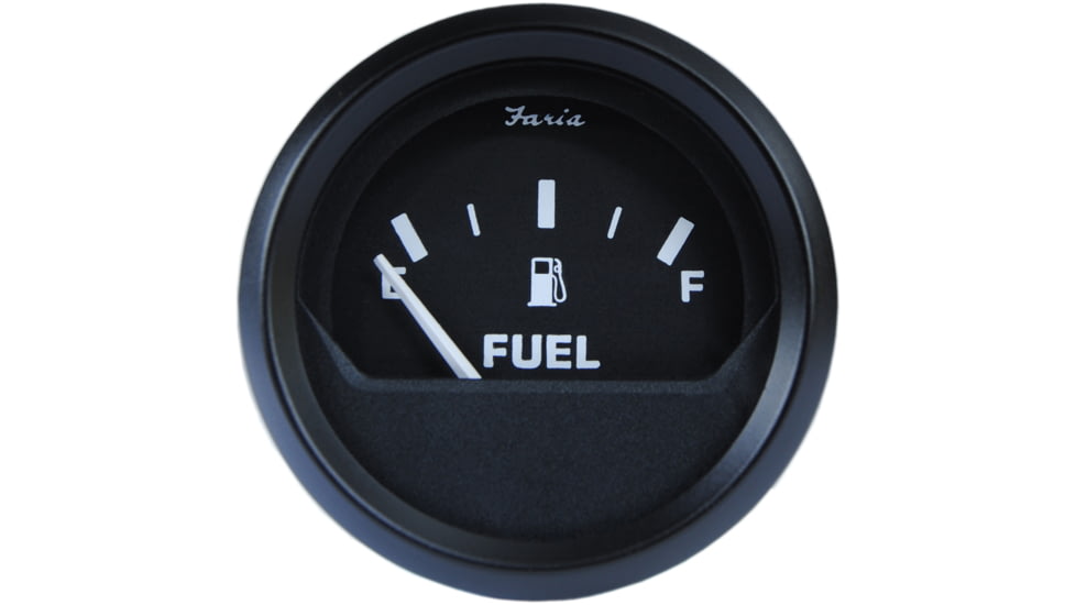 Faria Beede Instruments 2" Fuel Level Gauge Metric - Euro Black 75796