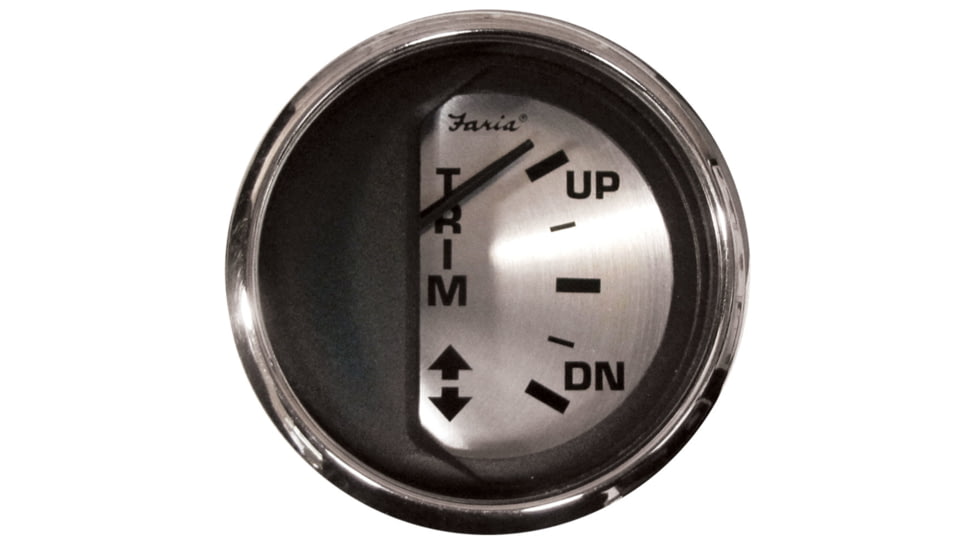 Faria Beede Instruments Chesapeake Trim Gauge J/E - Spun, Silver, 16017
