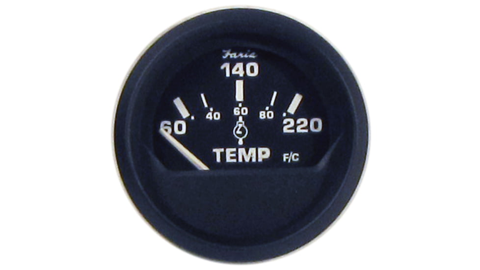 Faria Beede Instruments Euro Cylinder Head Temperature Gauge With Sender 2in, 12819