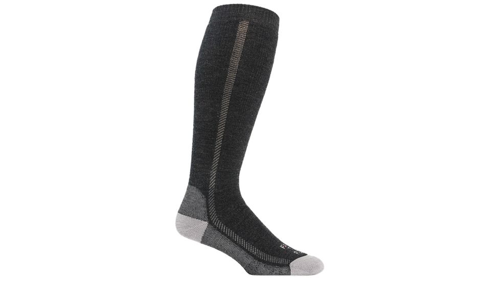 Farm To Feet Ansonville Over-The-Calf Sporting Sock - Womens-Charcoal/Platinum-Medium