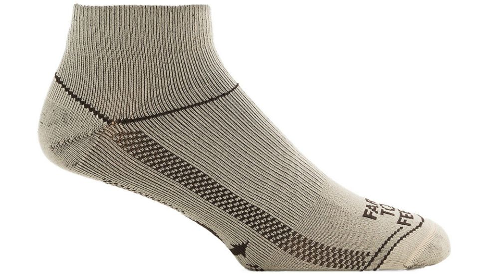 Blacksburg 1/4 Crew Water Sock - Mens-Tan-X-Large