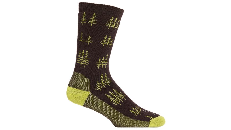 Farm To Feet Cokeville Medium Weight Crew Sock - Men's-Brown/Woodbine-Large