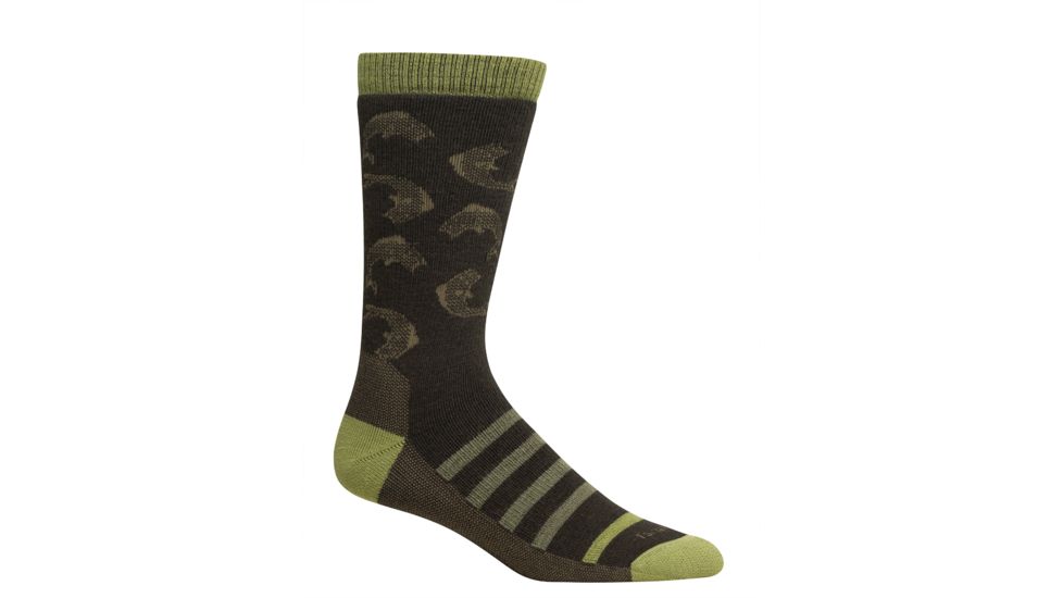 Concord Fish Sporting Sock - Mens-Brown/Lead Grey-Large