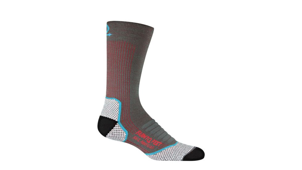 Farm To Feet Damascus Crew Light Weight Socks - Mens, Dark Shadow, Large, FF-8985-021-DSSW-L