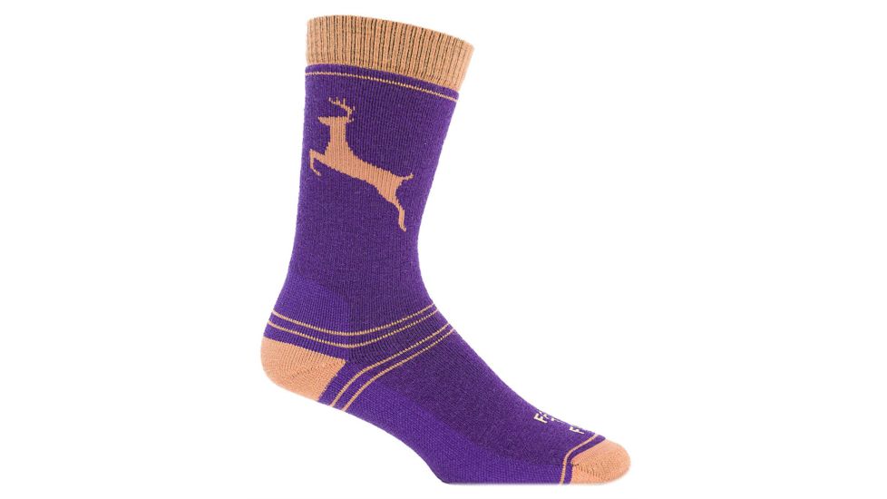 Farm To Feet Englewood Stag Sporting Sock - Women's-Purple-Large