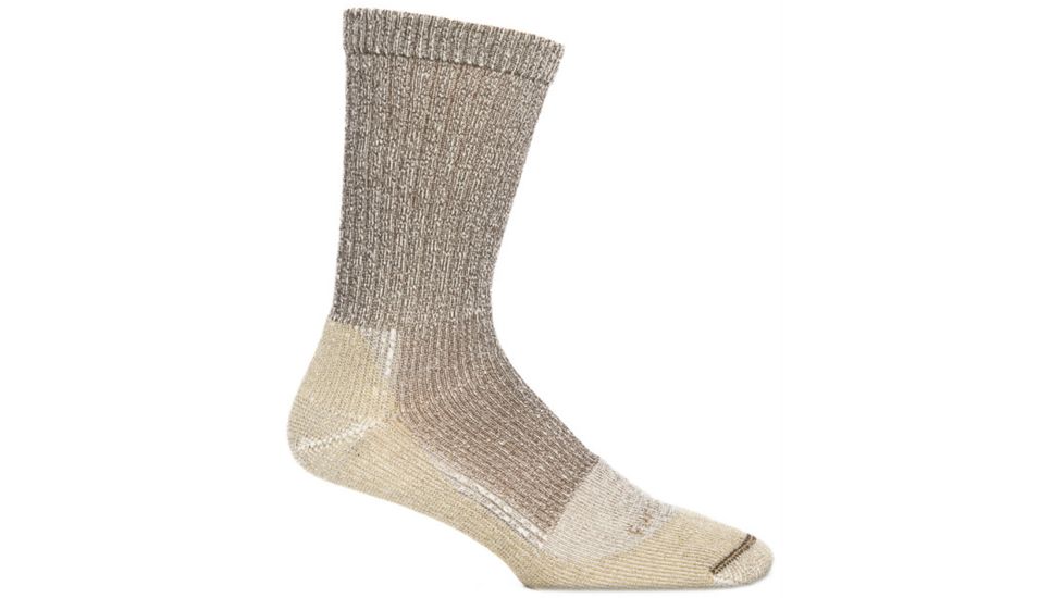 Farm To Feet NFZ Boulder Light Crew Hiking Sock - Men's-Brown-Medium